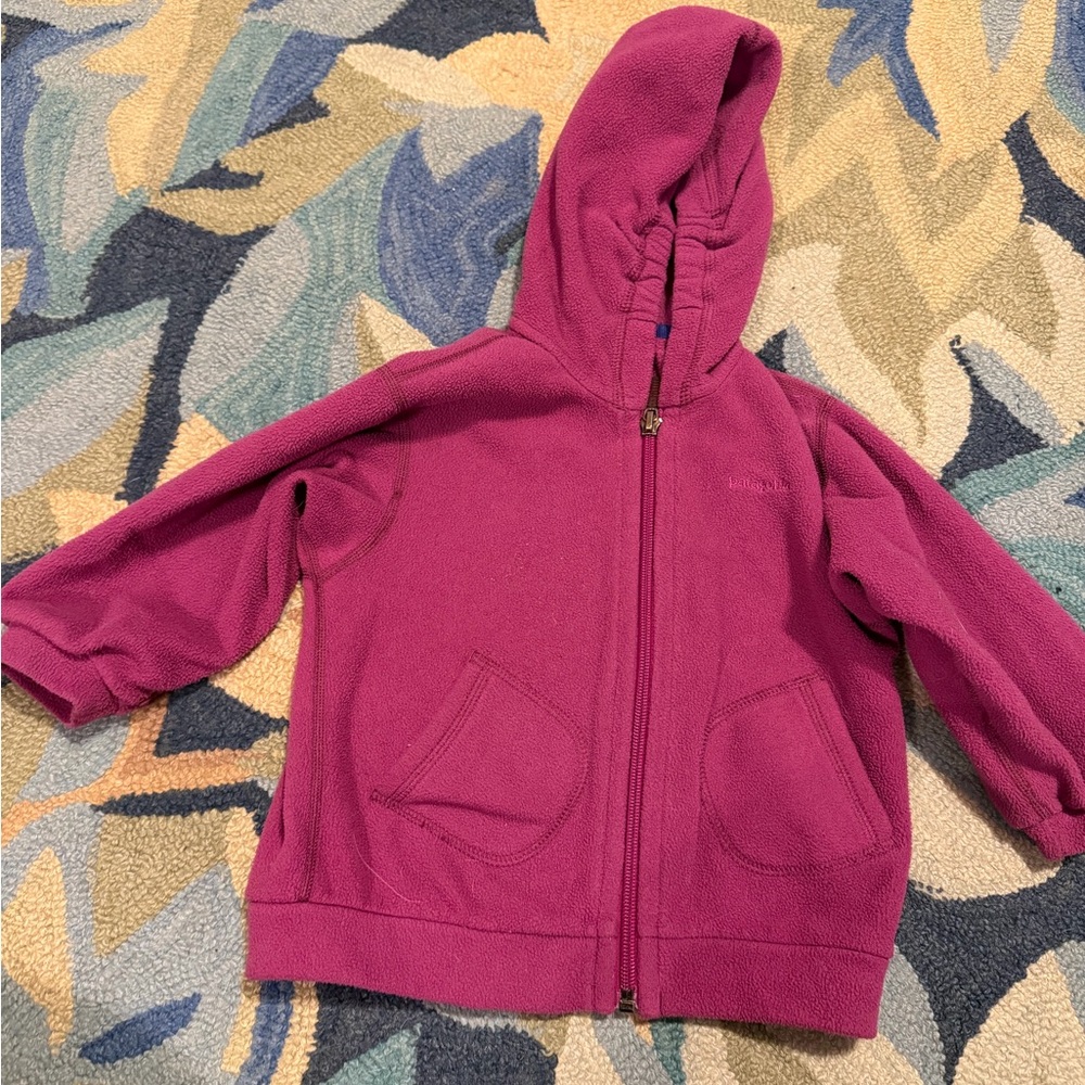 Patagonia Kids Fleece Hoodie - Magenta